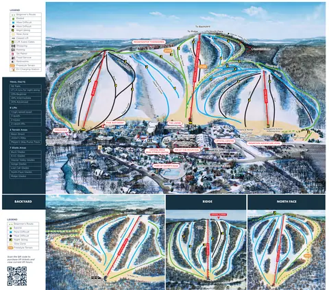 Crystal Mountain MI — Downhill Trail Map