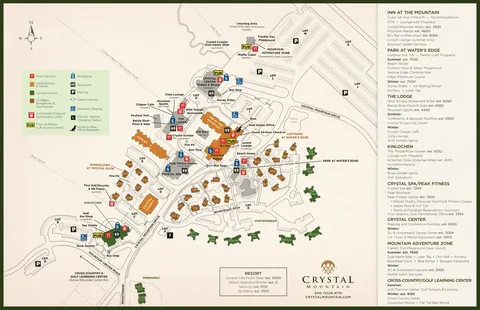 Crystal Mountain MI — Village Core Map