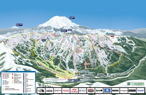 Crystal Mountain WA — Winter Trail Map
