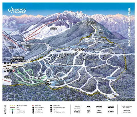 Cypress Mountain — Snowshoe Trail Map