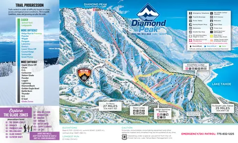 Diamond Peak — Trail Map