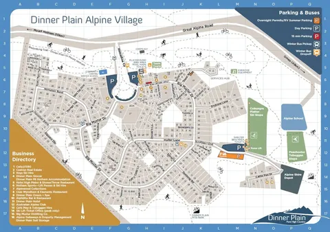 Dinner Plain — Village Map 2025