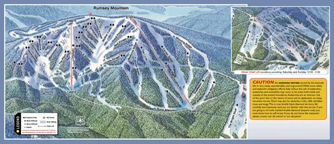 Discovery Ski Area — Back-side Trail Map