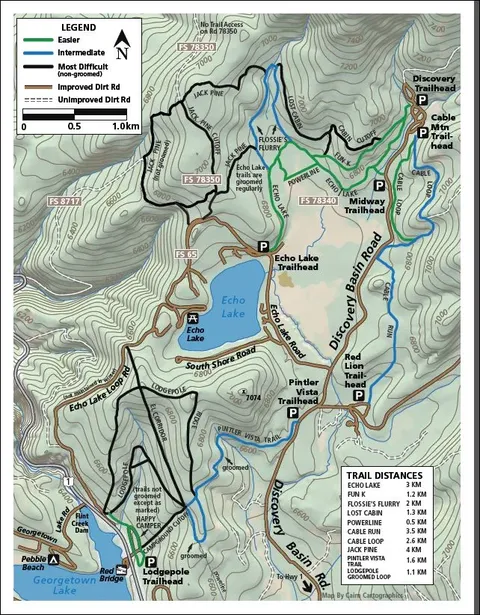 Discovery Ski Area — Nordic Trail Map