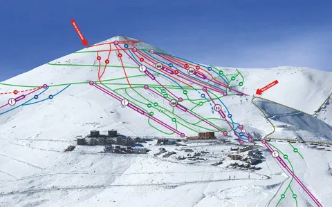 El Colorado — Mapa de Pistas (Vista 1)