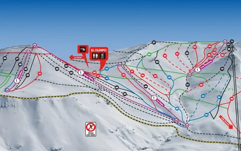 El Colorado — Mapa de Pistas (Vista 3)