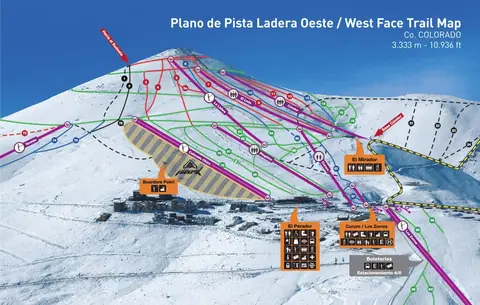 El Colorado — Trail Map