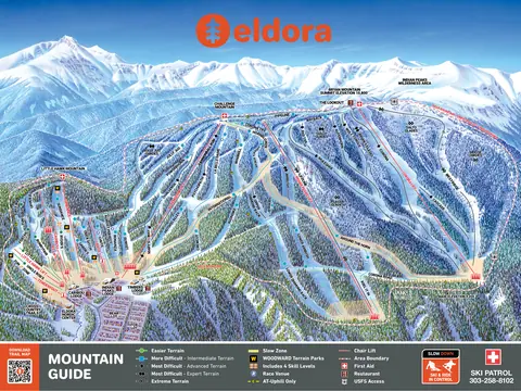 Eldora Mountain — Alpine Trail Map