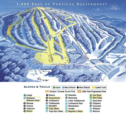 Elk Mountain — Trail Map