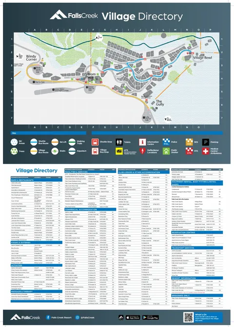 Falls Creek — Village Map