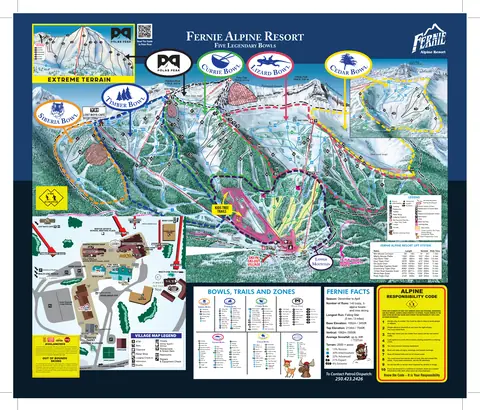 Fernie Alpine Resort — Winter Trail Map