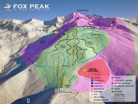 Fox Peak — Trail Map (JPG)
