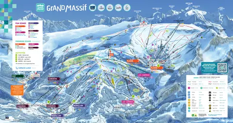 Grand Massif — Plan des pistes Grand Massif