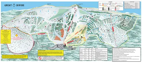 Great Divide Ski Area — Trail Map