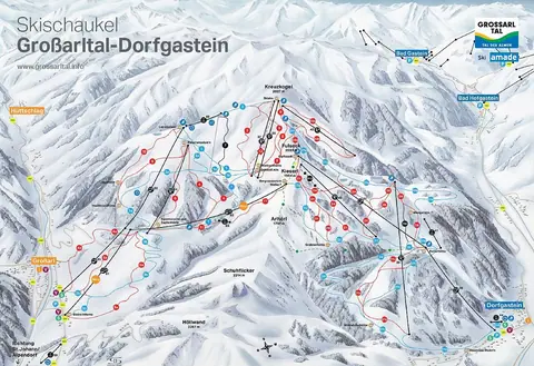 Großarler Bergbahnen — Skipanorama 2024-25 (image)