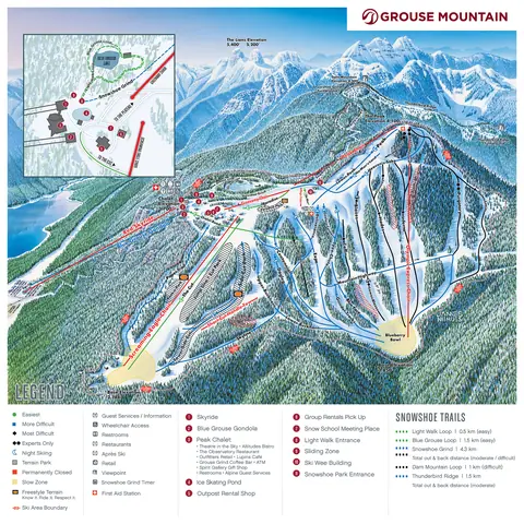 Grouse Mountain — Winter Map (JPG)