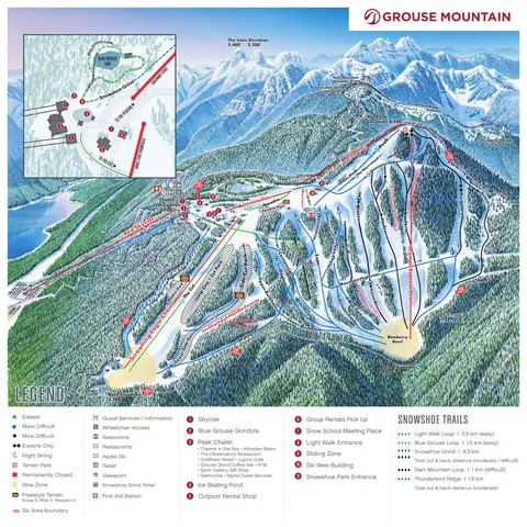 Grouse Mountain — Winter Map (PDF)