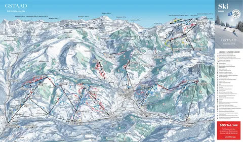 Gstaad — Pistenplan Winter 2026-27