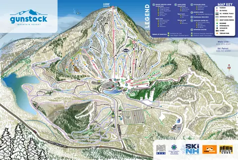Gunstock Mountain Resort — Trail Map