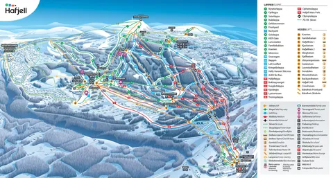 Hafjell — Løypekart Hafjell 2025-26