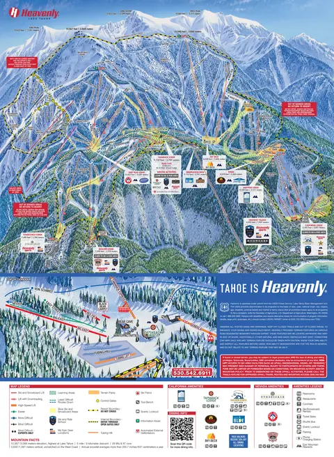 Heavenly — Winter Trail Map