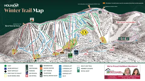 HoliMont — Winter Trail Map