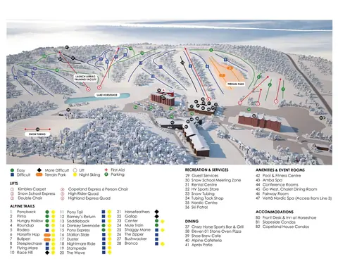 Horseshoe Resort — Alpine Winter Map