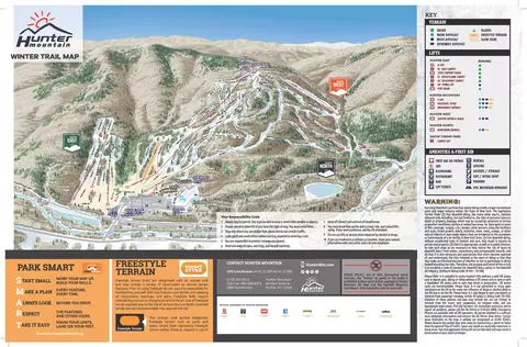 Hunter Mountain — Winter Trail Map