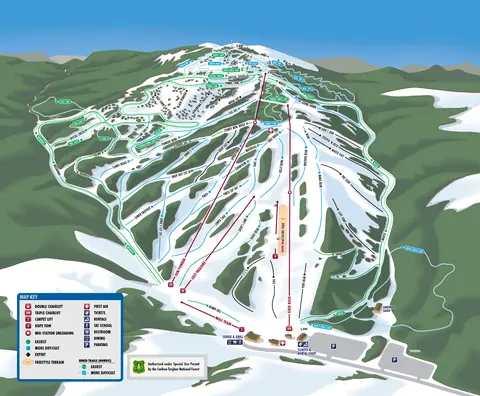 Kelly Canyon Ski Resort — Trail Map