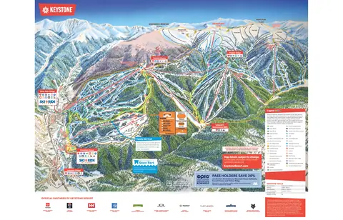 Keystone — Winter Trail Map 2025-26