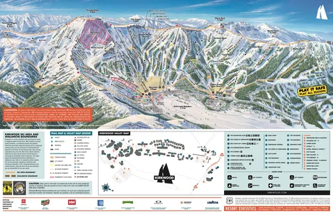 Kirkwood — Winter Trail Map 2025-26