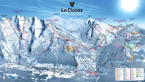 La Clusaz — Alpine Trail Map (La Clusaz)