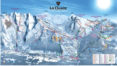 La Clusaz — Plan des pistes La Clusaz