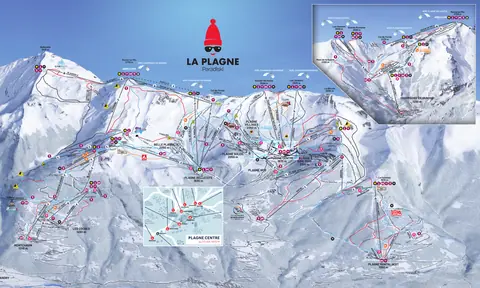 La Plagne — La Plagne Piste Map