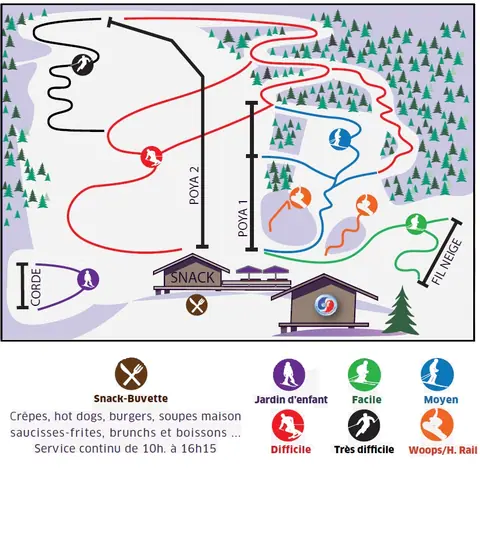 La Poya — Plan des Pistes (La Poya, Vallorcine)
