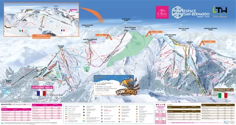 La Rosière — Plan des pistes 2025-26