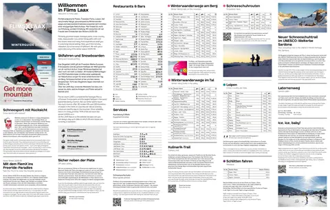 Laax — Flims Laax Falera Pistenplan (Winterguide 2025/26)