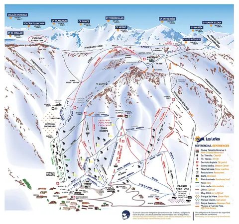 Las Leñas — Trail Map
