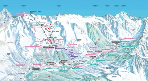 Lauchernalp (Lötschental) — Pistenplan Lauchernalp Lötschental