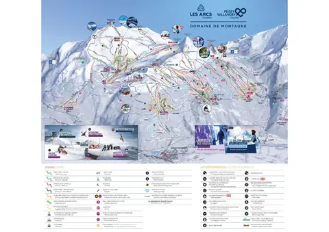 Les Arcs — Les Arcs / Peisey-Vallandry Piste Map