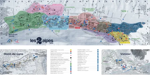 Les Deux Alpes — Plan station Les 2 Alpes 2026