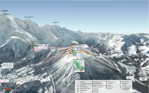 Les Houches-Saint Gervais — Winter Piste Plan 2026-27