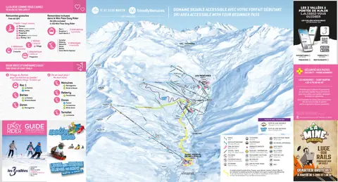 Les Menuires — Beginner ski map