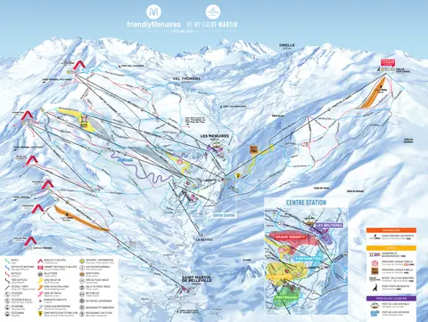 Les Menuires — Piste map Les Menuires / Saint-Martin