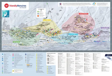 Les Menuires — Winter Resort Map