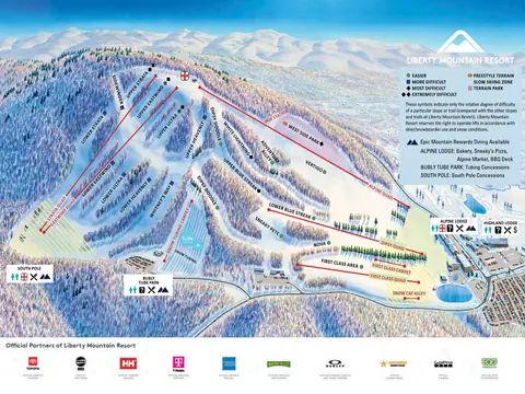 Liberty — Winter Trail Map