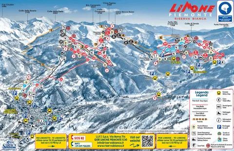 Limone Piemonte — Skimap Riserva Bianca 2025-26