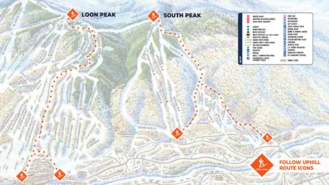 Loon Mountain — Uphill Map