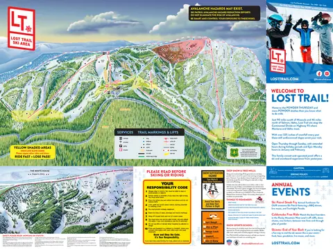 Lost Trail Ski Area — Trail Map