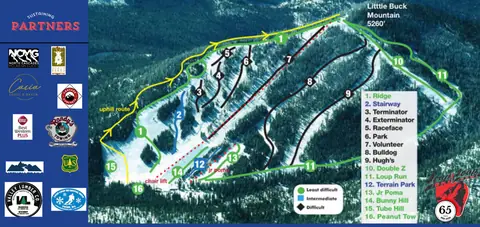 Loup Loup Ski Bowl — Trail Map